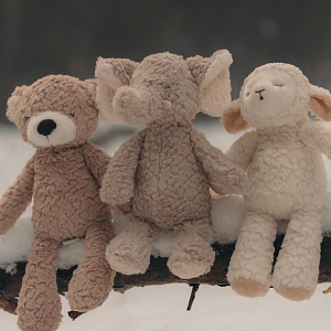 Мягкая игрушка Mrs. Ertha "Слоненок Mr. Poppie", серая, 31 см